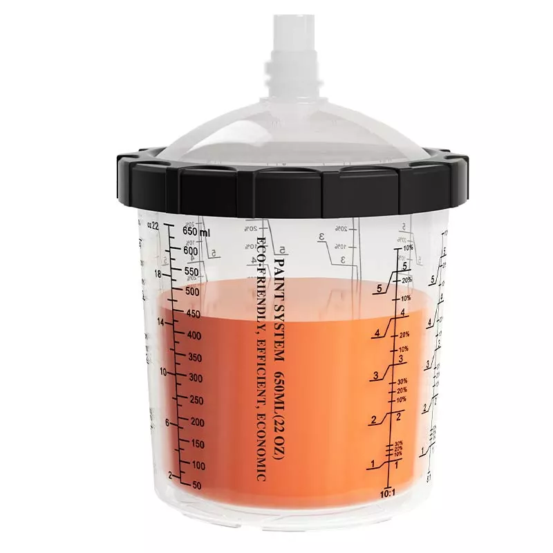 Système de gobelets à peinture jetables 650ML 4.0